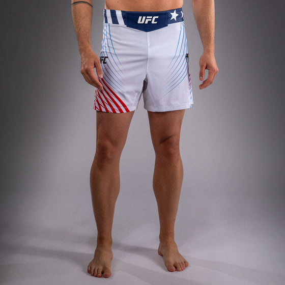 Fight Night Shorts White