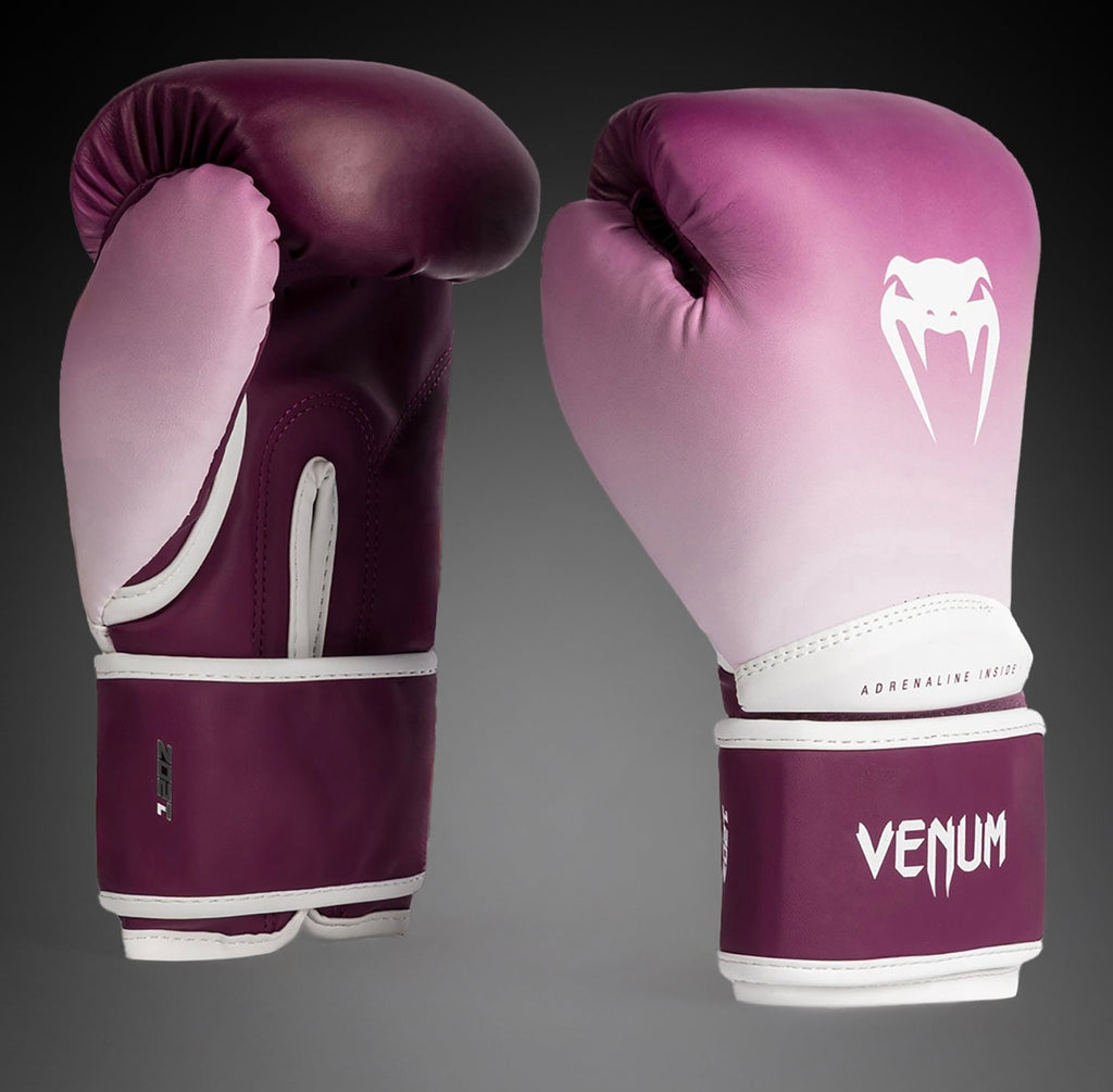 Venum Iris Boxing Gloves - Plum/white