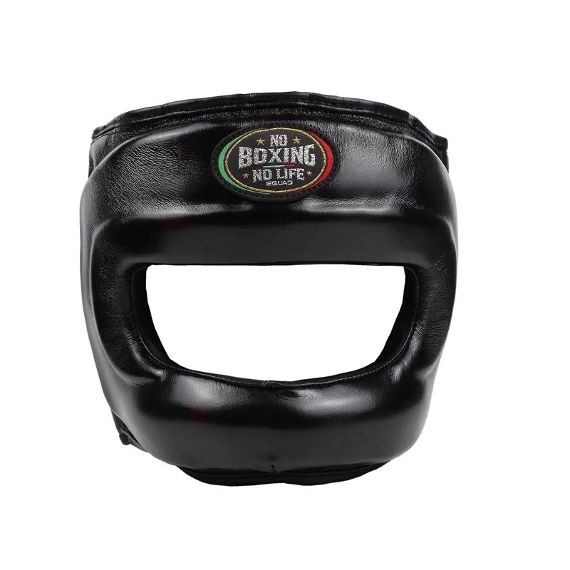 NoboxingNolife Headguard With Bar Black