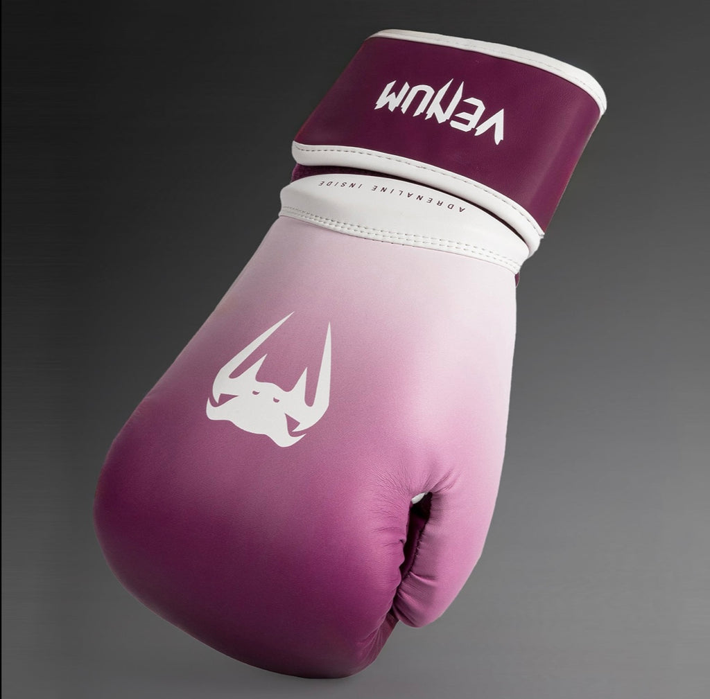 Venum Iris Boxing Gloves - Plum/white