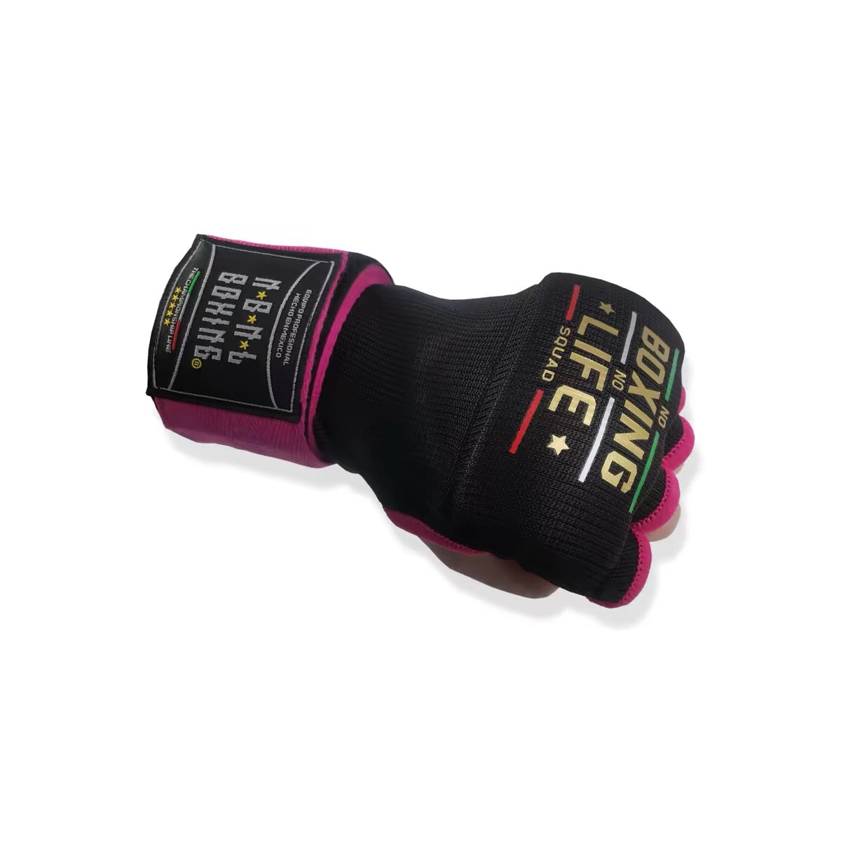 Noboxing Nolife Quick Hand Wraps Black/Pink