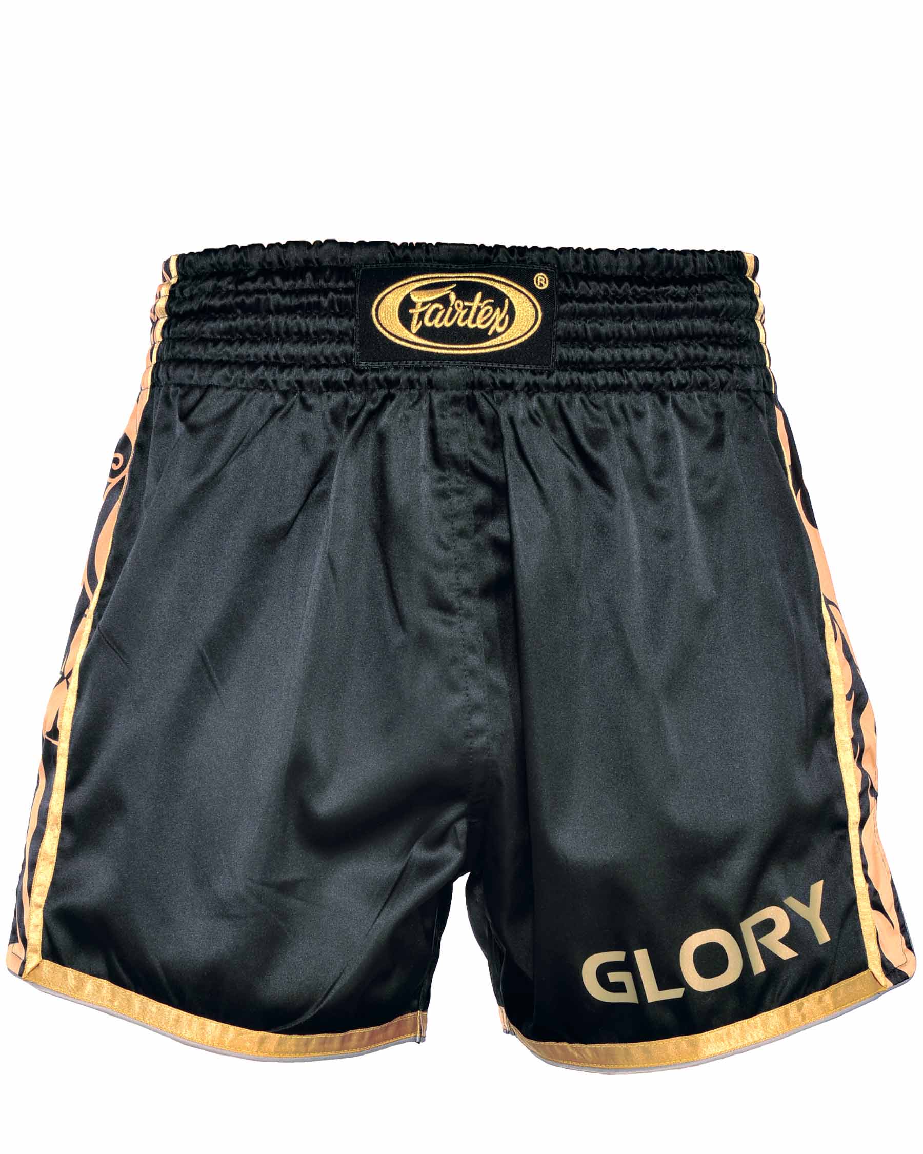 Fairtex x GLORY Kickboxing Slim-Cut Fightshorts BSG1 (Black/Gold)