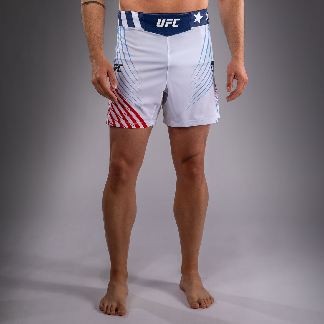 Fight Night Shorts White